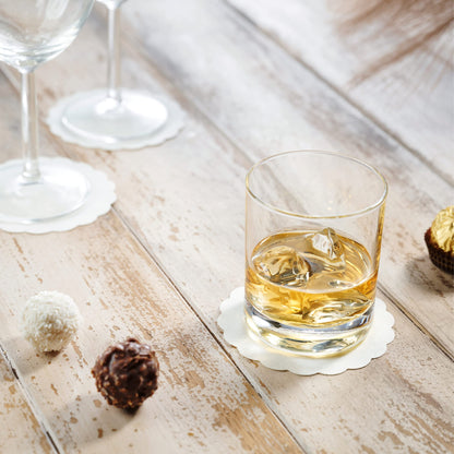 Disposable Linen-Feel Coasters | Airlaid Paper, 3.5", 500-Pack - Naptec Paper - BloominGoods