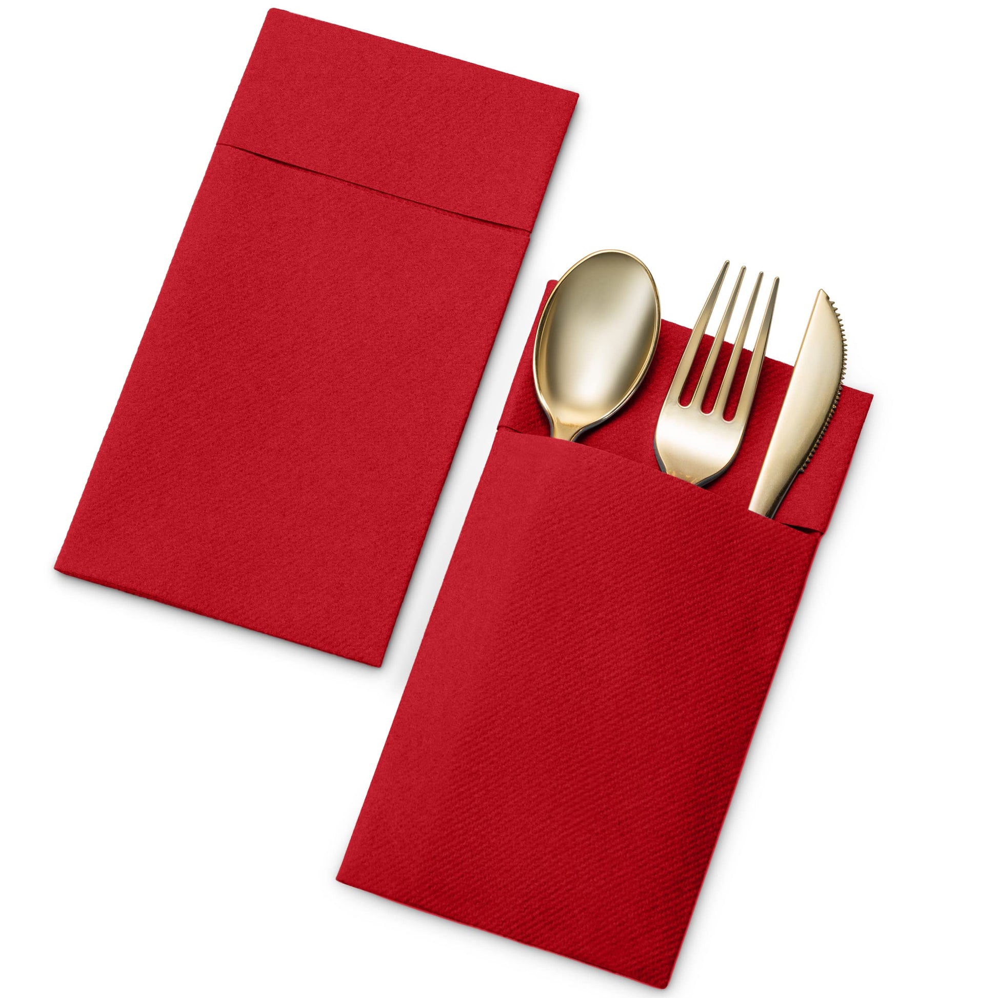 Disposable Linen-Feel Dinner Pocket Napkins | Airlaid Paper, 12"x16" - Naptec Paper - Servietto