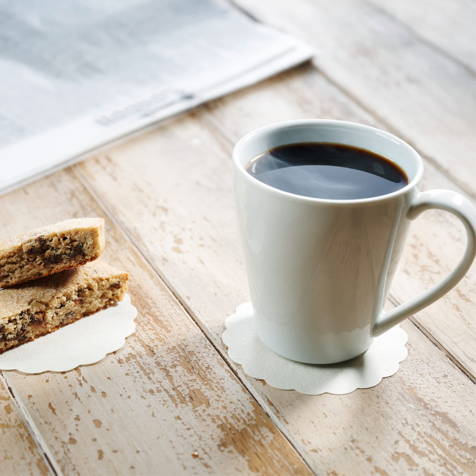 Disposable Linen-Feel Coasters | Airlaid Paper, 3.5", 500-Pack - Naptec Paper - BloominGoods