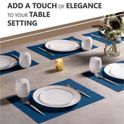 Disposable Linen-Feel Placemats| Airlaid Paper, 12"x18", 100-Pack - Naptec Paper - Servietto