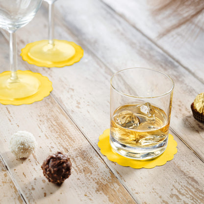 Disposable Linen-Feel Coasters | Airlaid Paper, 3.5", 500-Pack - Naptec Paper - BloominGoods