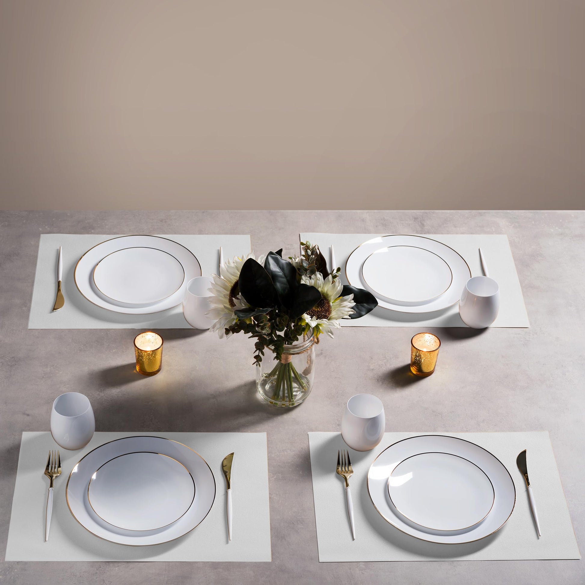 Disposable Linen-Feel Placemats| Airlaid Paper, 12"x18", 100-Pack - Naptec Paper - Servietto