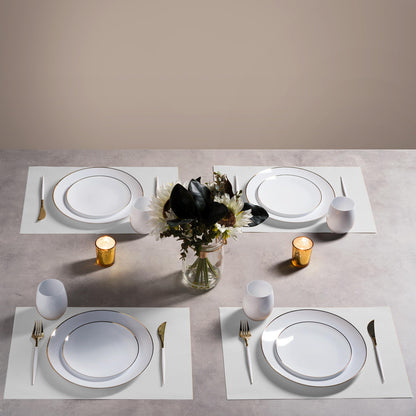 Disposable Linen-Feel Placemats| Airlaid Paper, 12"x18", 100-Pack - Naptec Paper - Servietto