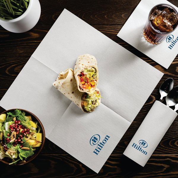 Disposable Linen-Feel Luncheon Napkins | Airlaid Paper, 13"X13" - Color Printing