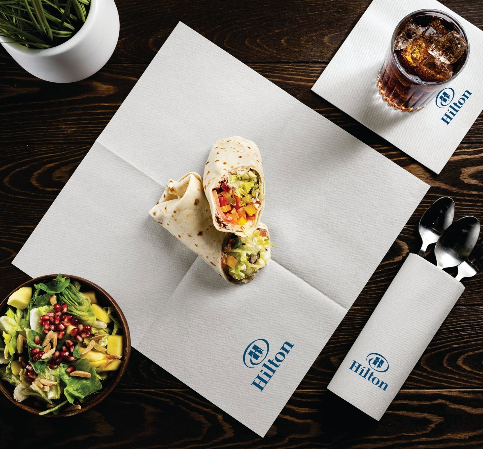 Disposable Linen-Feel Luncheon Napkins | Airlaid Paper, 13"X13" - Color Printing - Naptec Paper - BloominGoods