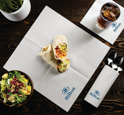 Disposable Linen-Feel Luncheon Napkins | Airlaid Paper, 13"X13" - Color Printing - Naptec Paper - BloominGoods