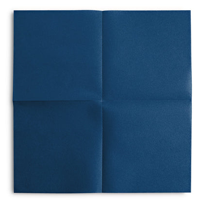 BG-CCN-DBLU/100, unfolded disposable blue cocktail napkins