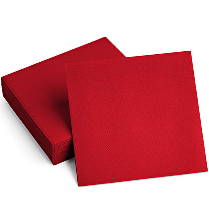 Disposable Linen-Feel Cocktail Napkins | Airlaid Paper, 8"x8" (unfolded), 100-Pack - Naptec Paper - BloominGoods