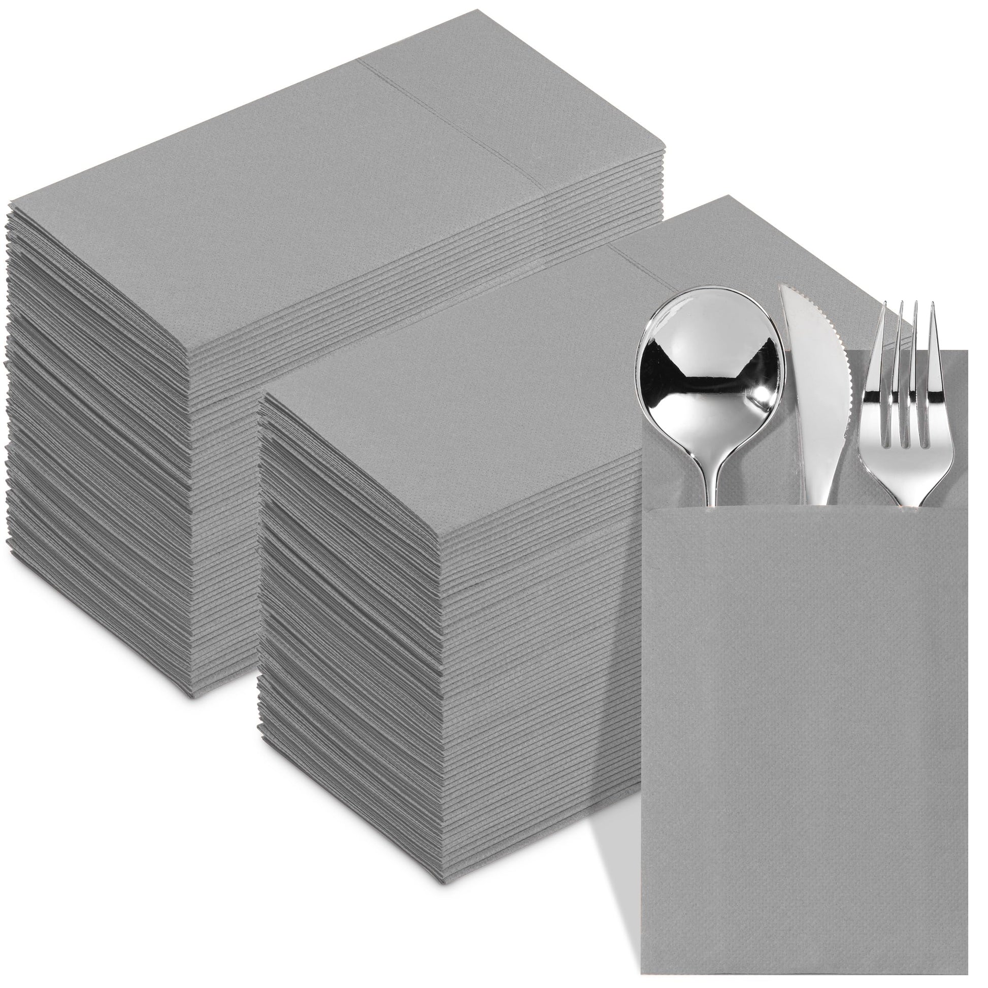 Disposable Dinner Pocket Napkins | Quilted Tissue Paper, 15"X15" - Naptec Paper - Naperee