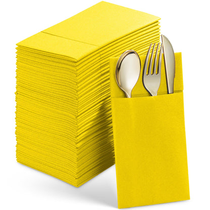 Disposable Linen-Feel Dinner Pocket Napkins | Airlaid Paper, 12"x16" - Naptec Paper - Servietto