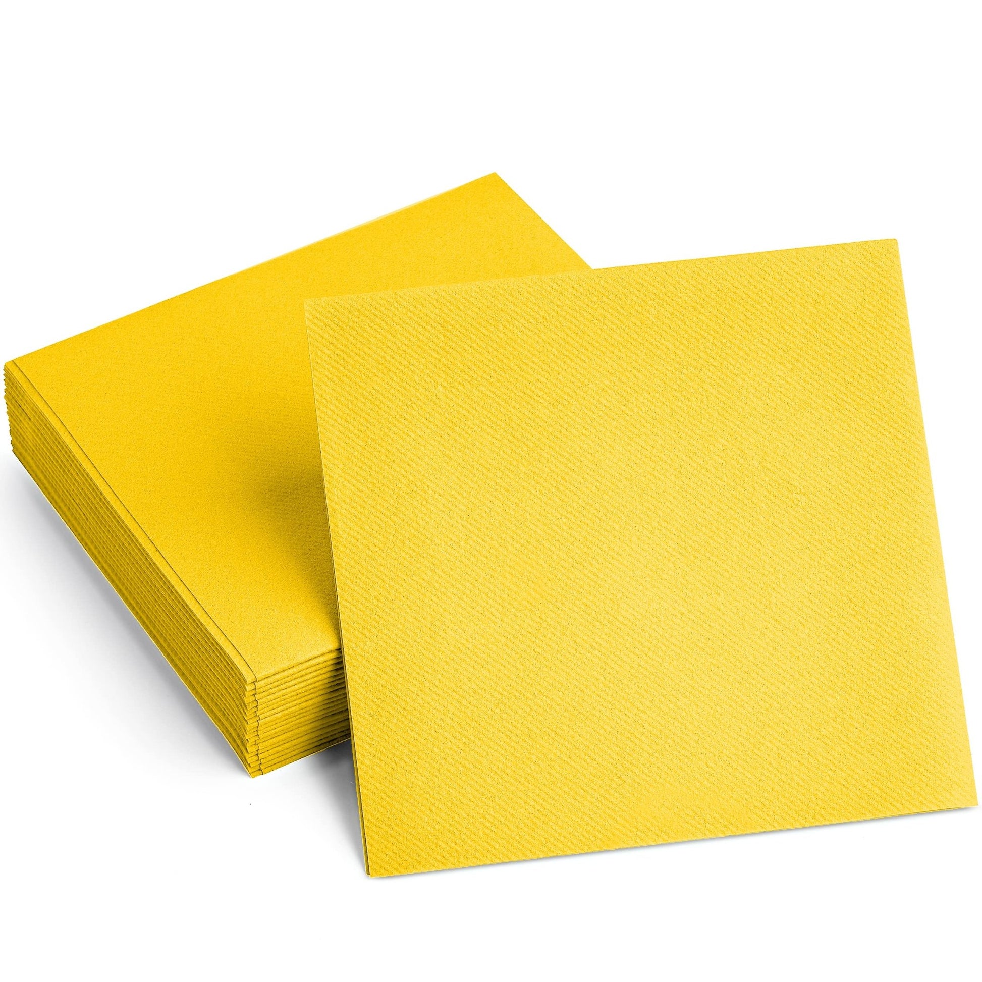 Disposable Linen-Feel Cocktail Napkins | Airlaid Paper, 8"x8" (unfolded), 100-Pack - Naptec Paper - BloominGoods