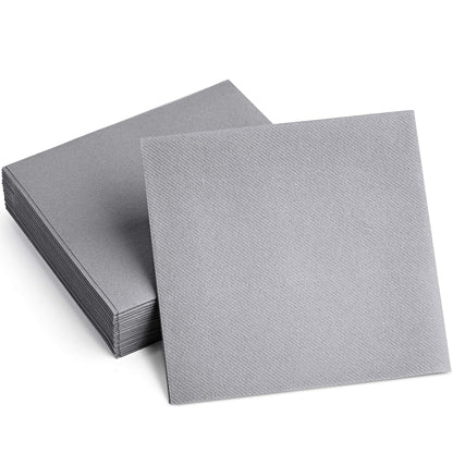 Disposable Linen-Feel Cocktail Napkins | Airlaid Paper, 8"x8" (unfolded), 100-Pack - Naptec Paper - BloominGoods