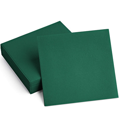 Disposable Linen-Feel Cocktail Napkins | Airlaid Paper, 8"x8" (unfolded), 100-Pack - Naptec Paper - BloominGoods