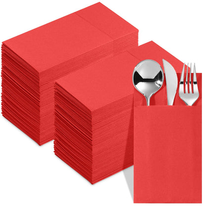 Disposable Dinner Pocket Napkins | Quilted Tissue Paper, 15"X15" - Naptec Paper - Naperee