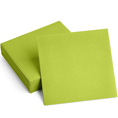 Disposable Linen-Feel Cocktail Napkins | Airlaid Paper, 8"x8" (unfolded), 100-Pack - Naptec Paper - BloominGoods
