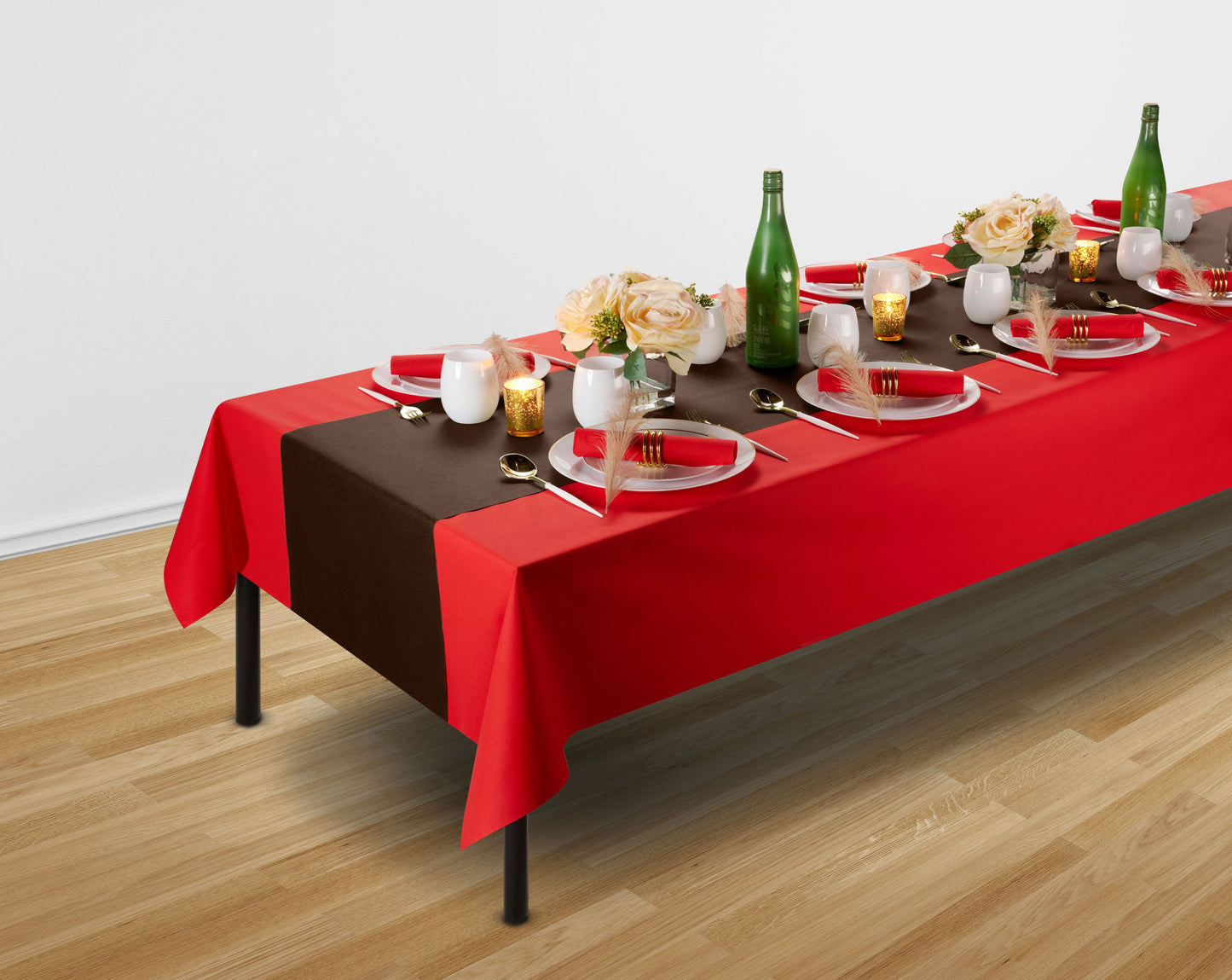 Disposable Airlaid Paper Table Runner | 16" W x 80' L (48" perforations)