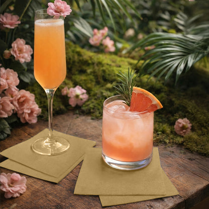 Disposable 3-Ply Cocktail Napkins | 5"x5", 300-Pack