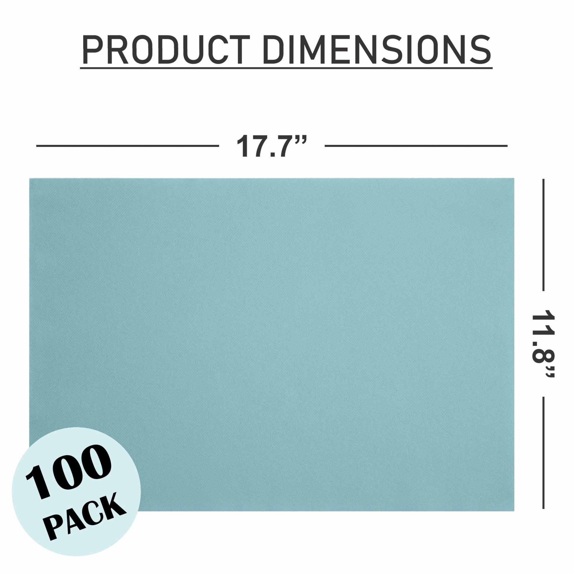 Disposable Linen-Feel Placemats| Airlaid Paper, 12"x18", 100-Pack - Naptec Paper - Servietto