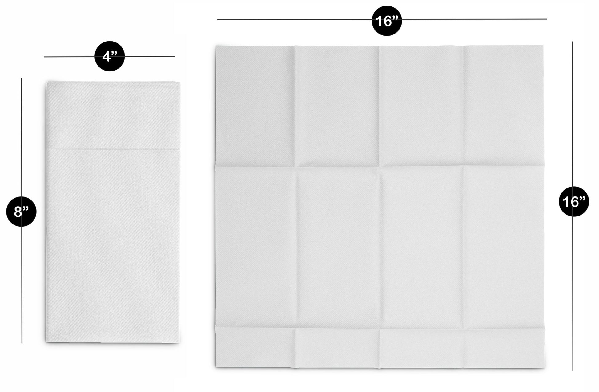 Disposable Linen-Feel Dinner Pocket Napkins | Airlaid Paper, 16"x16" - Naptec Paper - Servietto