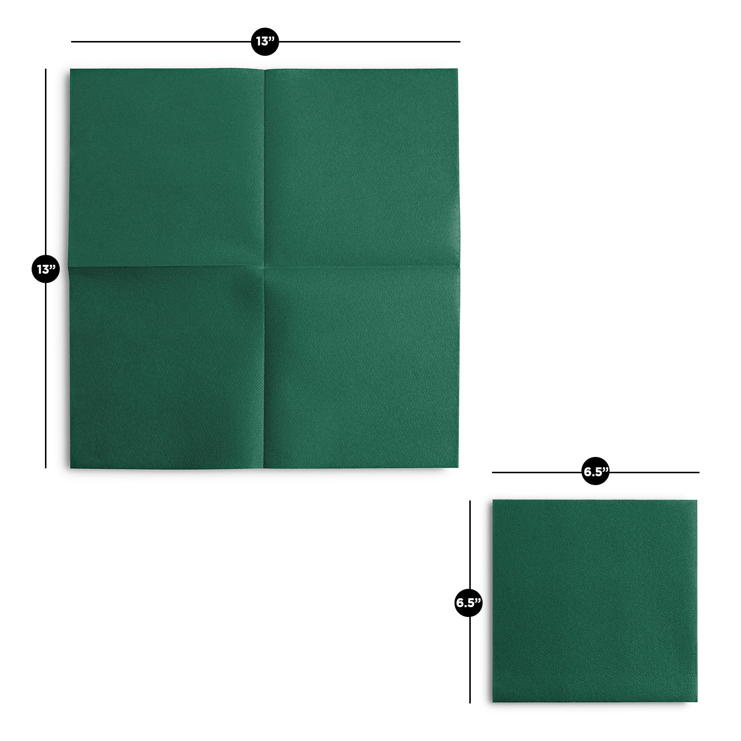 Disposable Linen-Feel Luncheon Napkins | Airlaid Paper, 13"X13", 100-Pack - Naptec Paper - Servietto