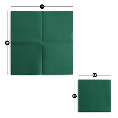 Disposable Linen-Feel Luncheon Napkins | Airlaid Paper, 13"X13", 100-Pack - Naptec Paper - Servietto