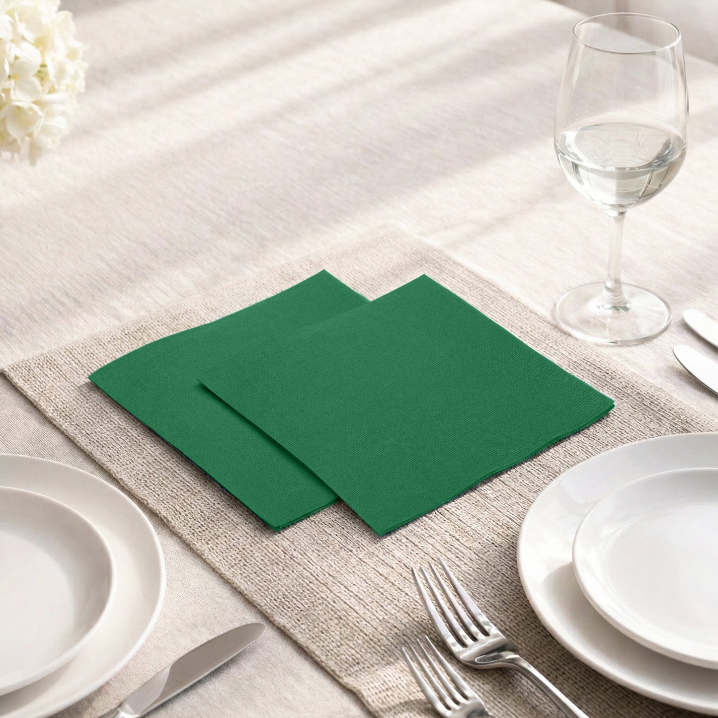 Disposable 3-Ply Cocktail Napkins | 5"x5", 300-Pack