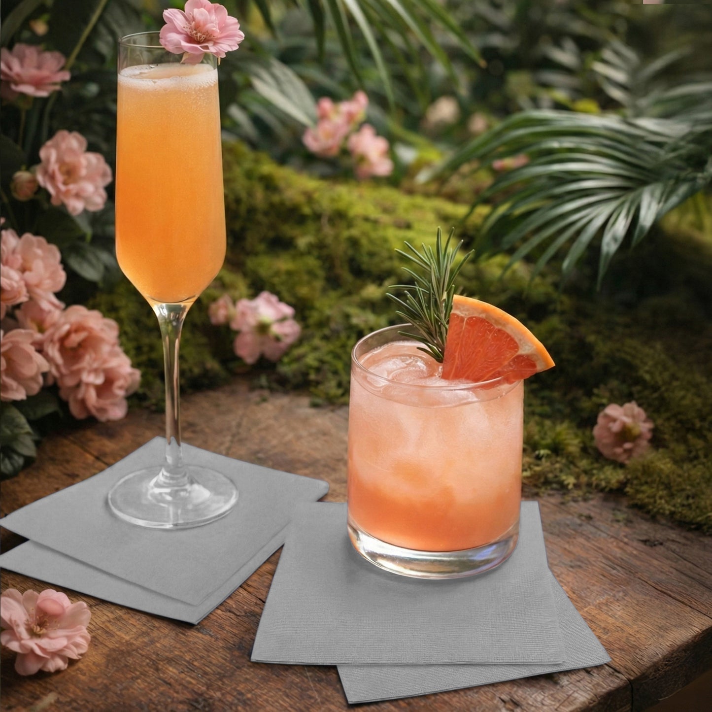 Disposable 3-Ply Cocktail Napkins | 5"x5", 300-Pack