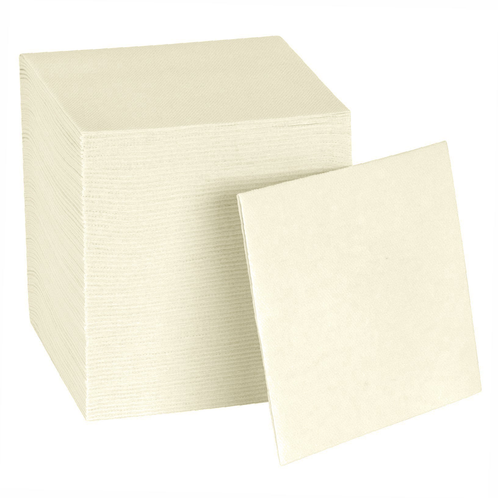 Disposable Linen-Feel Cocktail Napkins | Airlaid Paper, 8"x8" (unfolded), 100-Pack - Naptec Paper - BloominGoods