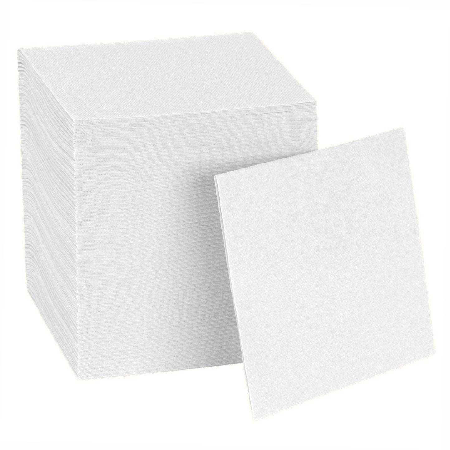 Disposable Linen-Feel Cocktail Napkins | Airlaid Paper, 8"x8", 100-Pack