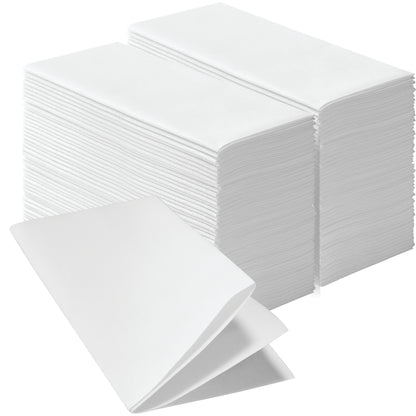 Disposable Linen-Feel Dinner Napkins, Book-Fold Style | Airlaid Paper, 16"x16"