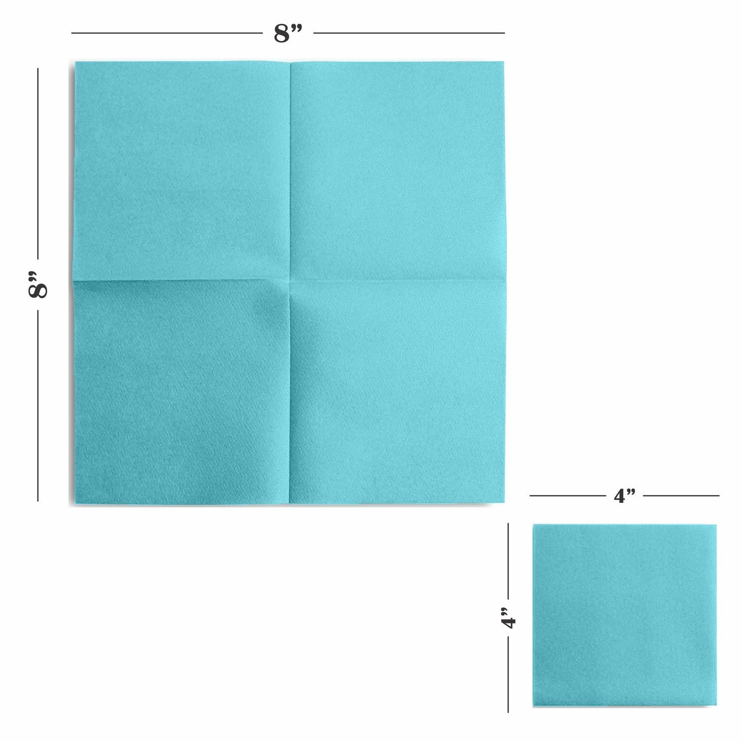 Disposable Linen-Feel Cocktail Napkins | Airlaid Paper, 8"x8", 100-Pack