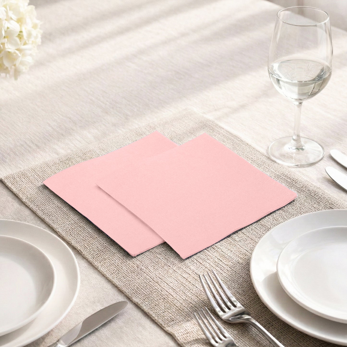 Disposable 3-Ply Cocktail Napkins | 5"x5", 300-Pack