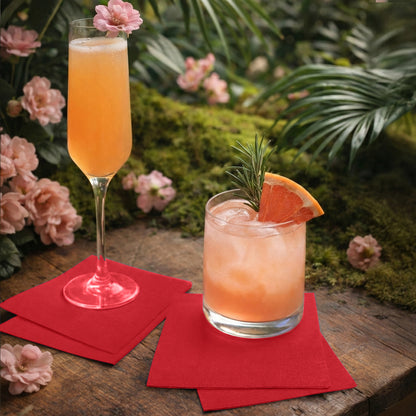 Disposable 3-Ply Cocktail Napkins | 5"x5", 300-Pack