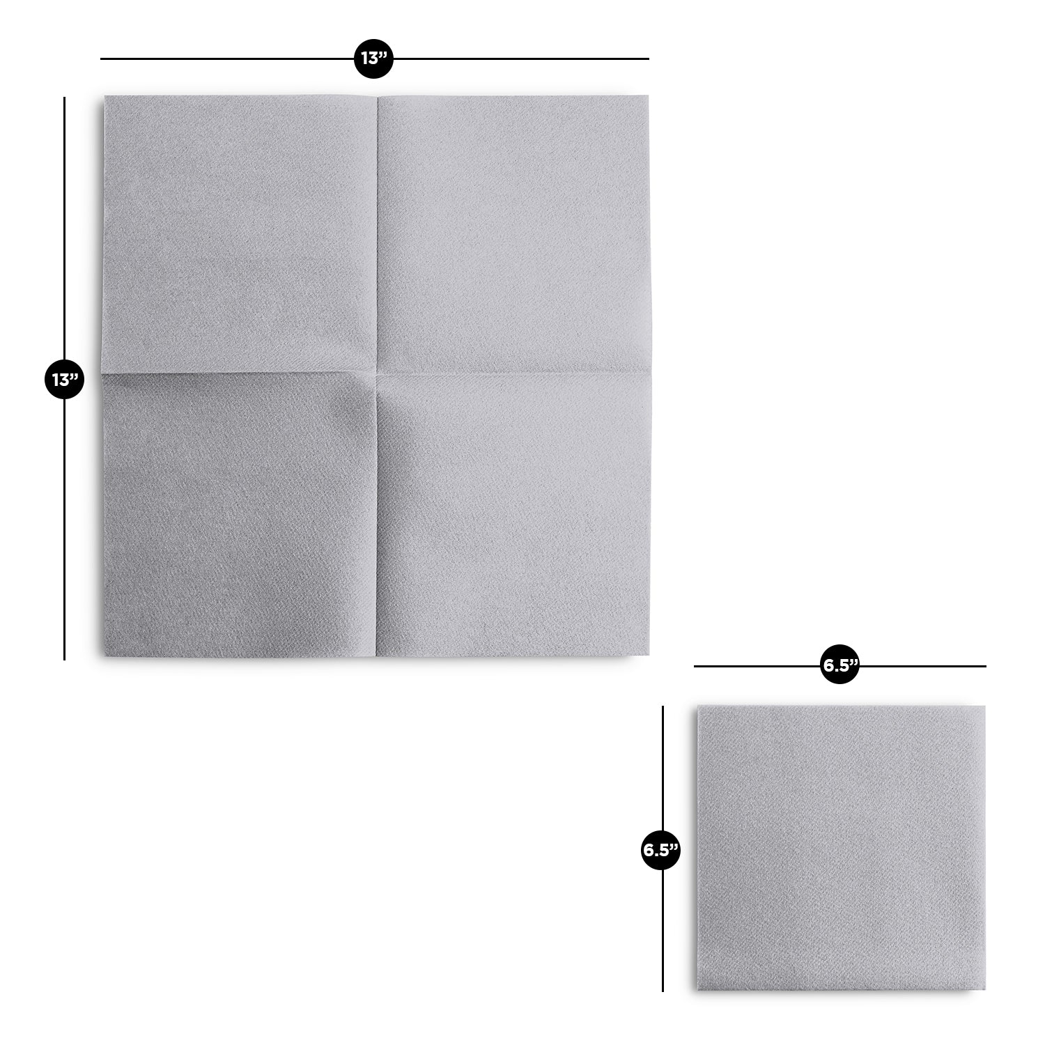 Disposable Linen-Feel Luncheon Napkins | Airlaid Paper, 13"X13", 100-Pack - Naptec Paper - Servietto