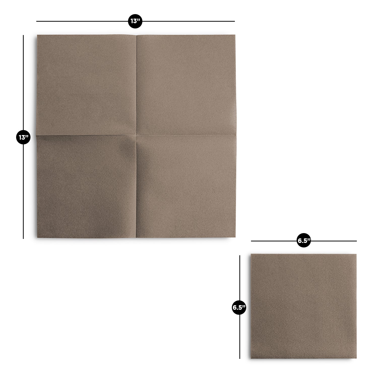 Disposable Linen-Feel Luncheon Napkins | Airlaid Paper, 13"X13", 100-Pack - Naptec Paper - Servietto