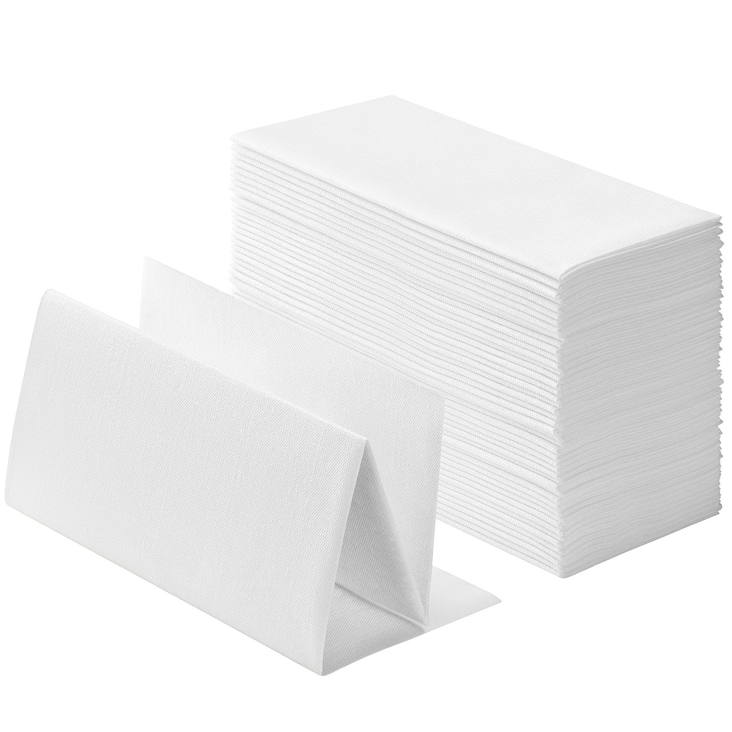Disposable Linen-Feel Dinner Napkins, Book-Fold Style | Airlaid Paper, 16"x16" - Naptec Paper - BloominGoods