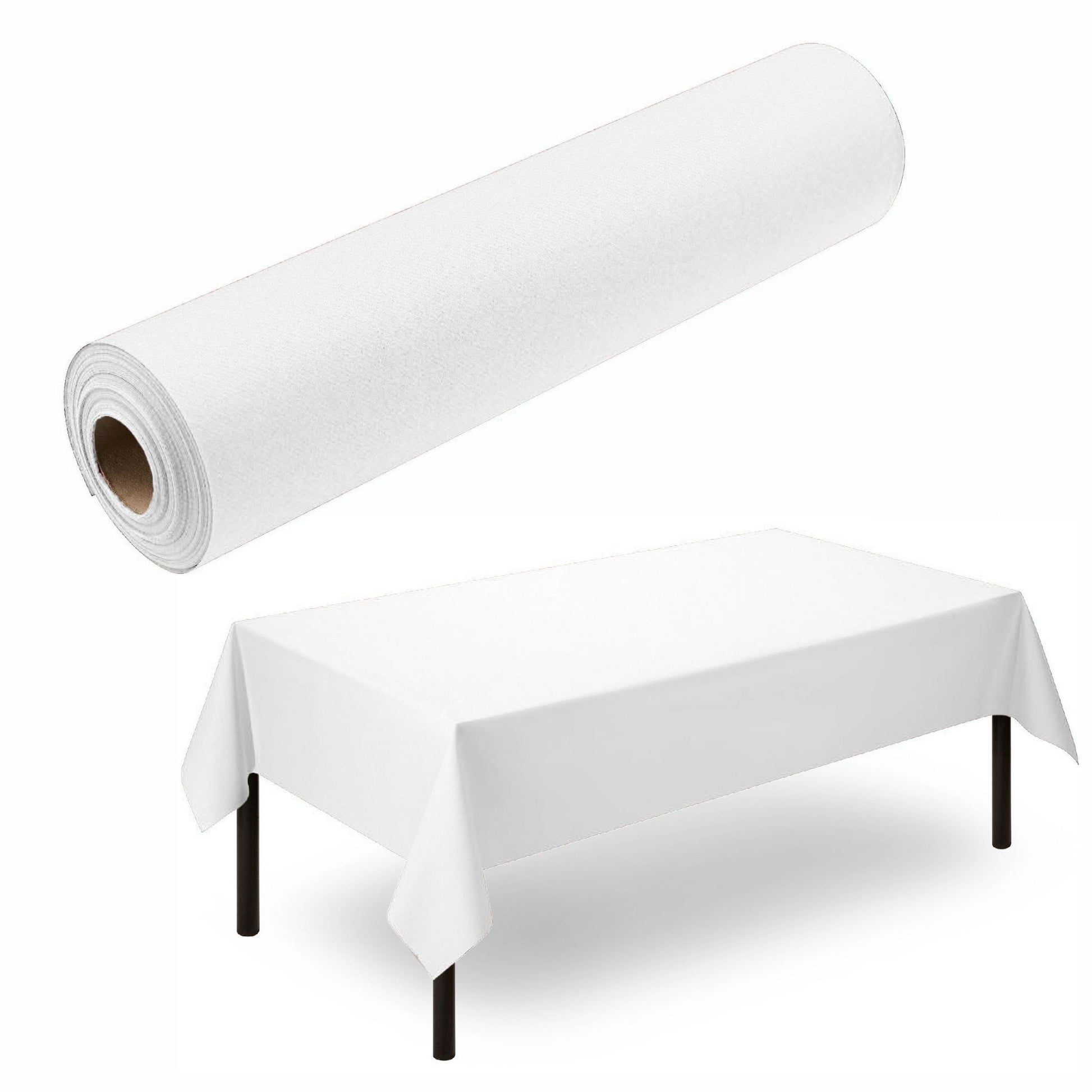 Disposable Linen-Like Table Cloth Roll - Airlaid Paper | 55" wide x 80' long - Naptec Paper - Servietto